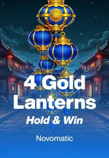 4 Gold Lanterns Hold & Win